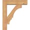 Ekena Millwork Balboa Block Smooth Bracket w/ Offset Brace, Western Red Cedar, 5 1/2"W x 20"D x 24"H BKT0604X20X24BOA05SWR - alternate 4